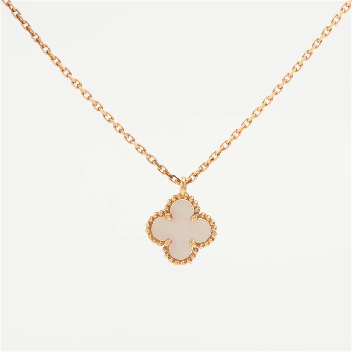 Van Cleef & Arpels Sweet Alhambra shells Necklace 750(YG) 2.7g