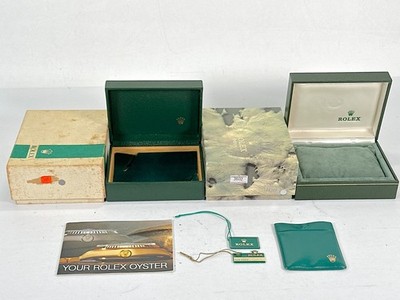 ORIGINAL ROLEX 16030 Datejust Uhrenbox Gehäuse 2er Set Pyramidenstreifen...