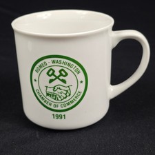 Romeo Washington Chamber of Commerce Mug White Ceramic 1991 Collectible