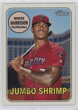 2018 Topps Heritage Minor League Edition Magenta Back Monte Harrison #115 ex0