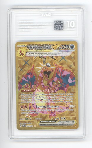 Charizard ex graded TAG 10 for sale on eBay