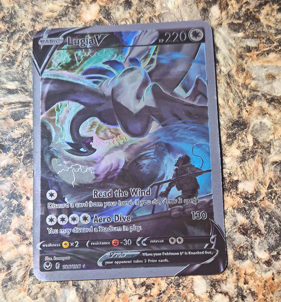 25+ Lugia V (Alternate Full Art) 186/195 Swsh12: Sword & Shield
