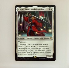 Magic: The Gathering Auron, Venerated Guardian Commander: FINAL FANTASY Reg NM