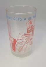 Vintage Archie Comics 1973 Welch’s Jelly Jar Glass (Archie Gets a Helping Hand)