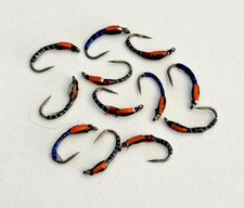 Auktion Fliegenfischen BARBLESS Buzzers FLIEGEN GEMISCHTE AUSWAHL Größe 12 12er Pack