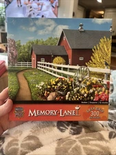 Alan Giana Awaken 300pc Jigsaw Puzzle Farm Barn Tulip Bird Butterfly NEW IN BOX