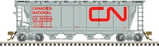 Atlas HO Scale Slab-Side Covered Hopper Canadian National/CN #355151 (12-Hatch)