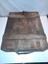 Wooden Vintage Ammo Box - 1975 NATO Crate – Rustic Industrial Storage - VGC