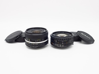 2x Nikon F Ai-S Objektiv Lens Series E 2.8/28mm 1.8/50mm