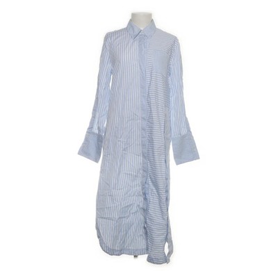 Altuzarra, Blusenkleid, Größe: 40, Blau/Weiß, Baumwolle/Leder, Streifen #gwc