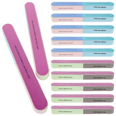  20 Pcs Finger Nail Buffer Block Smoother Buffing Fingernail Polishers