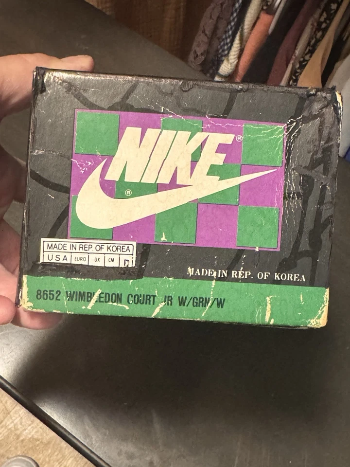 1986 Nike “ Mac Attack “ John McEnroe Wimbledon Size 4.5 Men’s ~ New w/ BOX $225 - Image 2 of 4