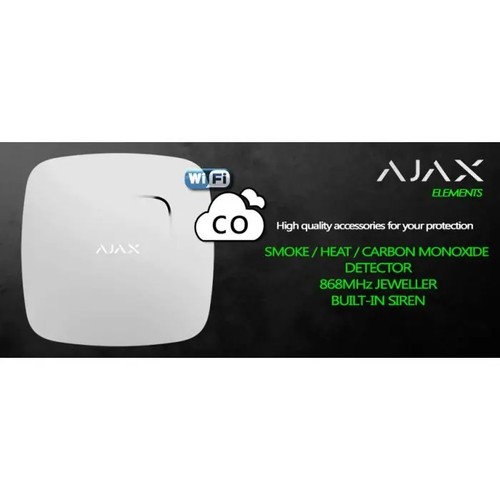 AJAX FireProtect Plus Rilevatore wireless di fumo con sensore di temperatura ... - Foto 2 di 2