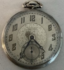 Vintage 1924 Waltham Royal Grade 12s 17j Unique Case Back 14ktgf Pocket W A914