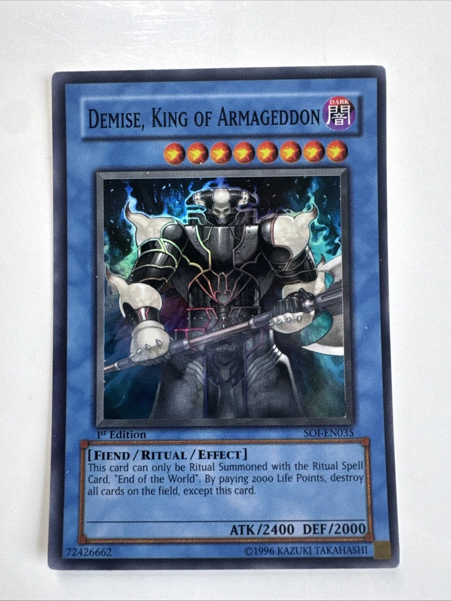 Demise, King of Armageddon Yu-Gi-Oh! TCG Individual Trading Card