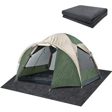 6.2 x 5 Ft Camping Tent Carpet Mat - Waterproof Outdoor Tent Rug - Portable C...