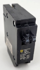 HOMT2020 Square D 20 Amp 1 pole Circuit Breaker - Next Day Option - Flaw