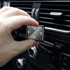 Car Dashboard Stick On Clock Quartz Luminous Interior Mini Watch