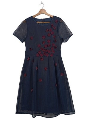 APART Cocktailkleid Damen Kleid Gr. DE 38 blau Casual-Look
