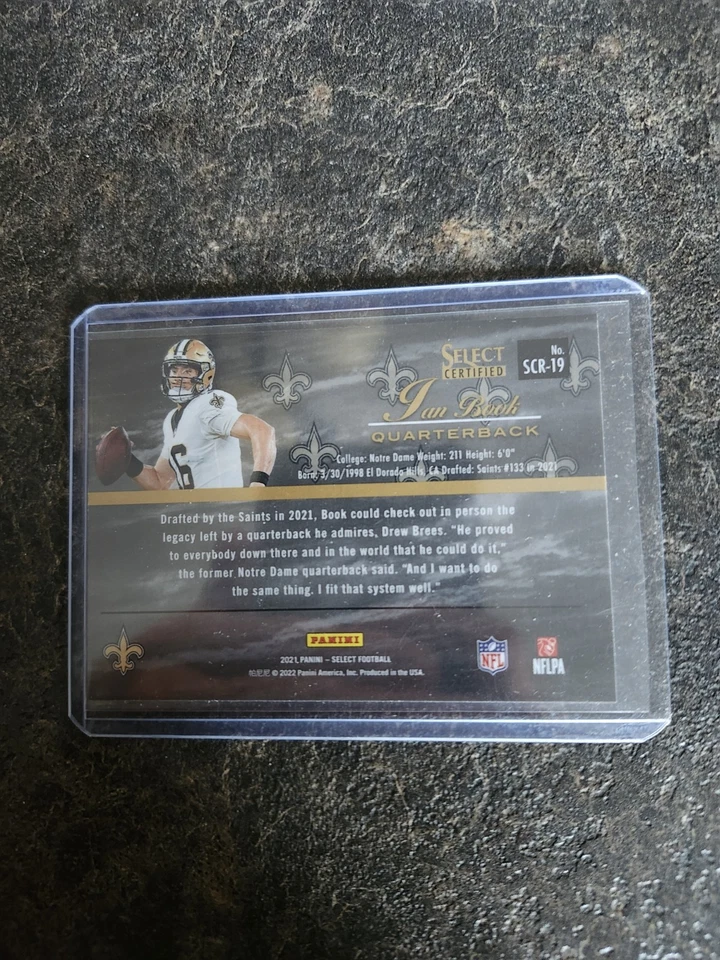 2021 Panini Select Certified Rookie Ian Book Card# SCR-19 - Image 2 of 2