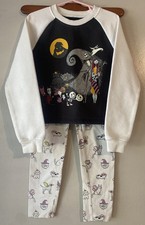 Disney Nightmare Before Christmas Sweater, Halloween Leggings, Girls, S 6 6x