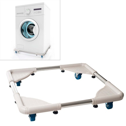 Carrello Regolabile con Ruote Bloccatrici Capacità 220lbs Base Lavatrice - Foto 1 di 7