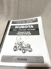Kubota Tractor BX2380 BX2680  Illustrated Parts List Manual.  NEW             P6