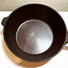 Lodge Cast Iron Round Frying Pan Skillet, 10 in Double Handle, Black — photo 1
