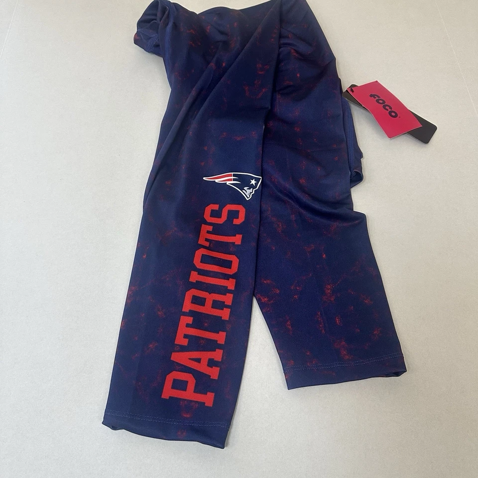 NWT Women's New England Patriots Red White Blue Game Day Leggings sz L - Image 4 of 4