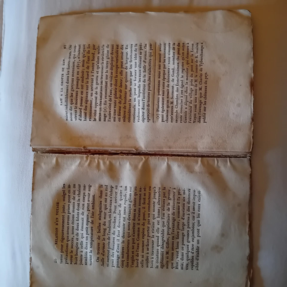 Relation D'un Voyage Fait À La Grotte De Han Au Mois D'août 1822. 1st Ed. 1823  - Photo 4/4