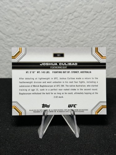 Réfracteur à prisme base UFC chromé 2024 Topps 1 - 200 - COMPLÉTEZ VOTRE SET - PYC - Photo 131/237