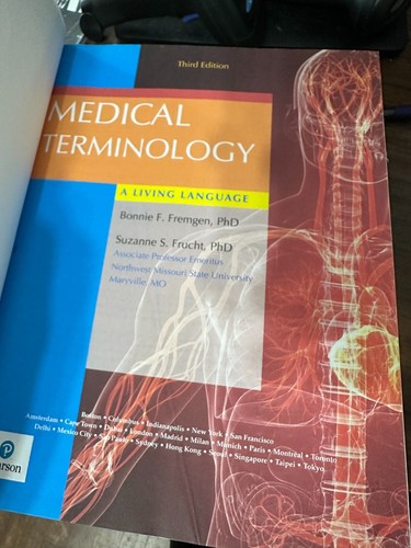 Medical terminology A living language, 3rd edition, Fremgen and Frucht Hardback - Picture 2 of 3