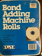 12 Bond Adding Machine Rolls 2.25"x150' BRAND NEW