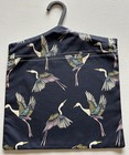 Peg Bag Made With Japanese Cranes Birds Lightweight Cotton Fabric By Dunelm