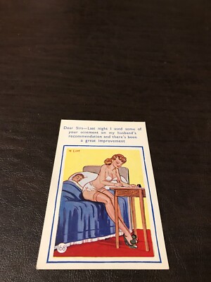 EARLY HUMOR UNPOSTED POSTCARD - DEAR SIRS - LAST NIGHT I USED SOME OF YOUR.....