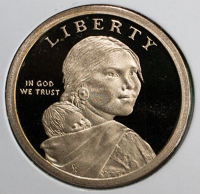 サキナ2点　Akkey【フォロー100円引き♥】 2017 S Sacagawea Dollar Native American Sequoyah Proof Golden One