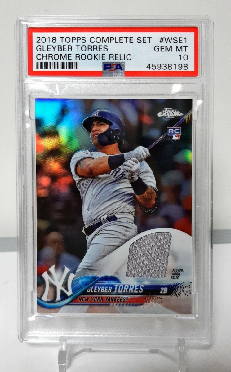 その他 MLB Gleyber Torres Refractor PSA 10 Gleyber Torres 2018 Topps Chrome Rookie RC Relic Refractor