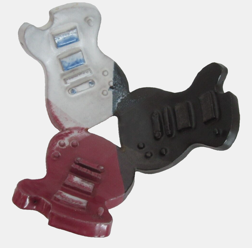 Soporte/soporte para pecera guitarra Gibson Les Paul escultura cerámica arte estudio - Imagen 9 de 11