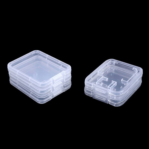 10Pcs Transparent SD TF CF Memory Card Storage Box Holder Box Protective Case - Afbeelding 9 van 13