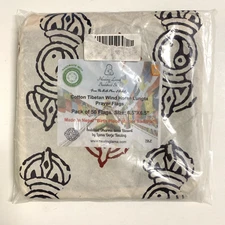Healing Lama Buddhist Shop Cotton Tibetan Wind Horse Prayer Flags Blessed 6.5"