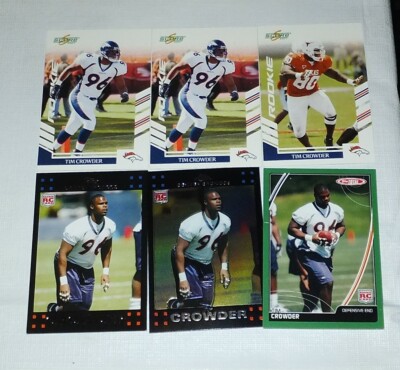 TIM CROWDER - Defensive End - Denver Broncos - 6 Card Assorted Lot  **You Pick**