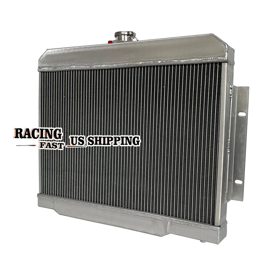 2-ROWS Aluminum Radiator For 1970-1985 Jeep CJ Series 6L & V8 AT & MT 1971 1972 Foto 4 de 4
