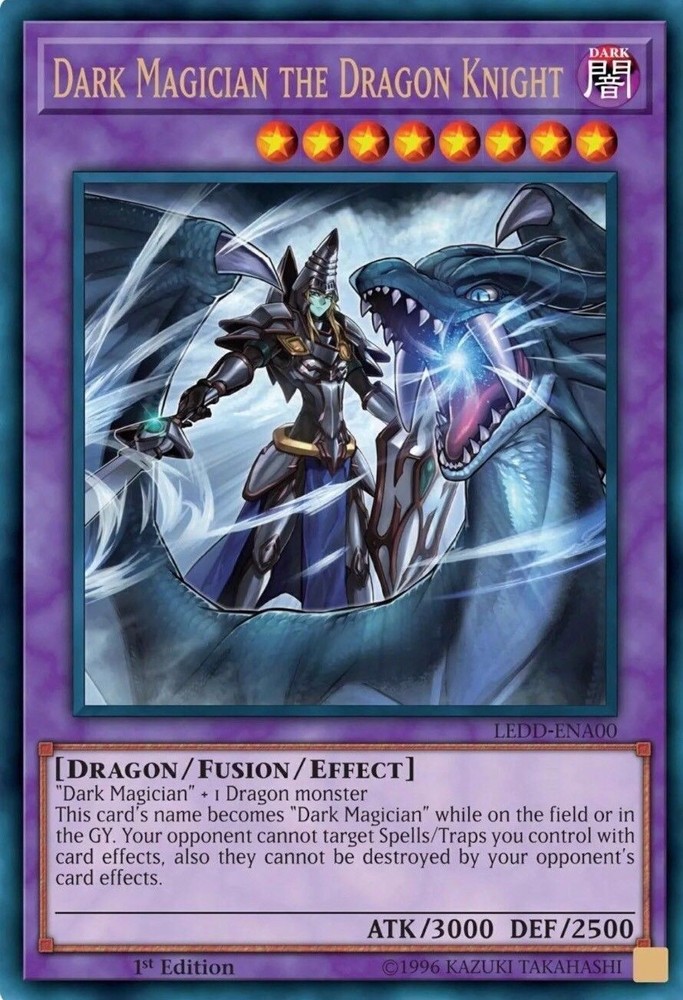 Dark Magician the Dragon Knight Ultra Rare LEDD-ENA00 Mint NM YuGiOh Card