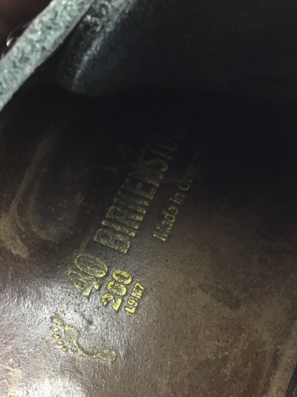 Birkenstock Montana Shoes Unisex Men's 7 Women’s 9 Black Leather Made In  Germany