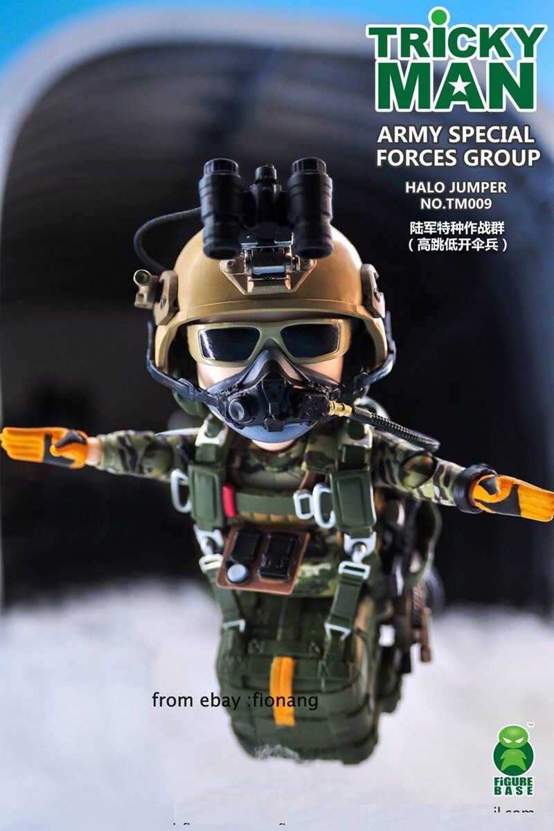 FigureBase TRICKYMAN TM009 + ジオラマ A+B FigureBase 6 inches TRICKYMAN Series HALO Paratroops TM009