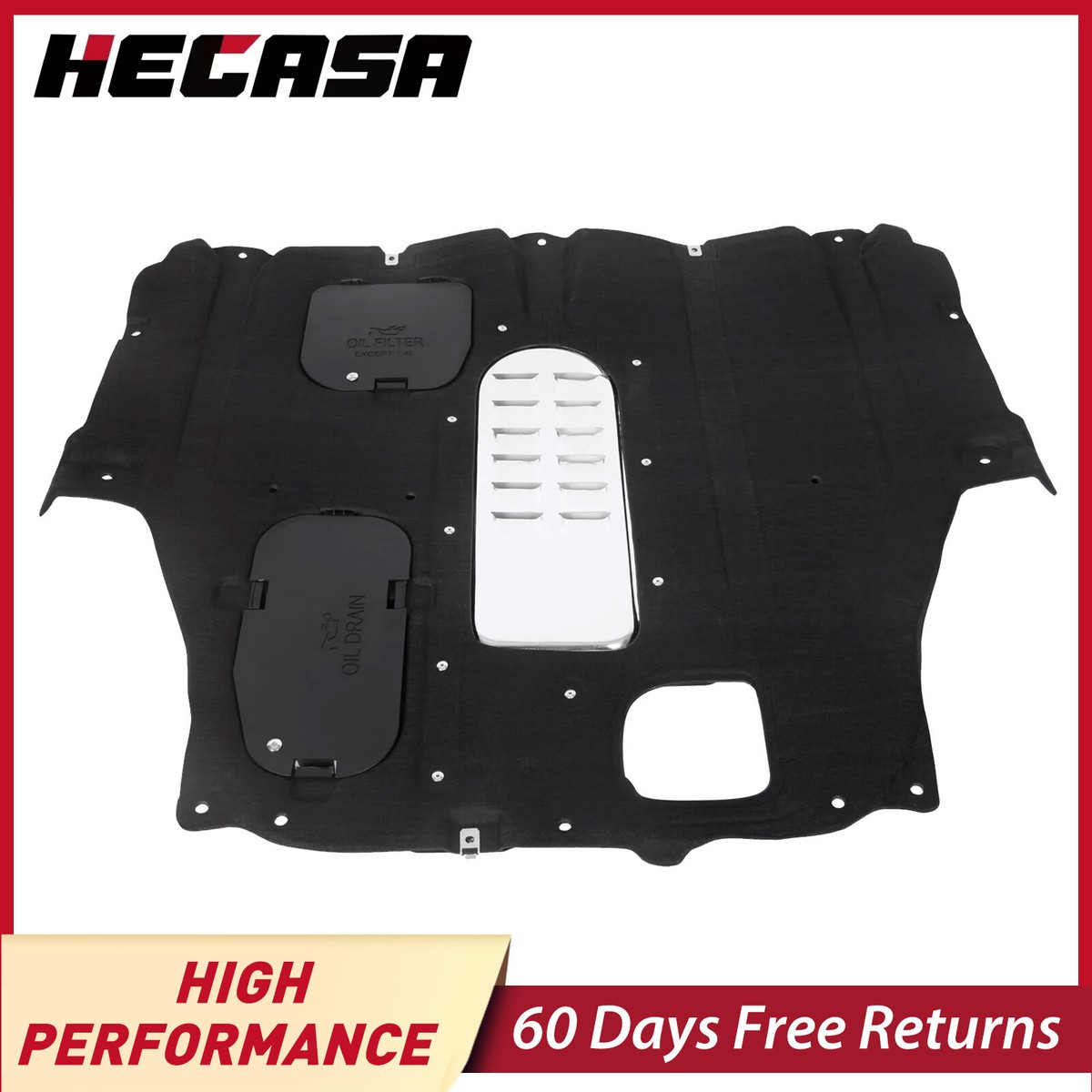 HECASA Engine Splash Shield Guard Belly Pan Replacement For 12-16