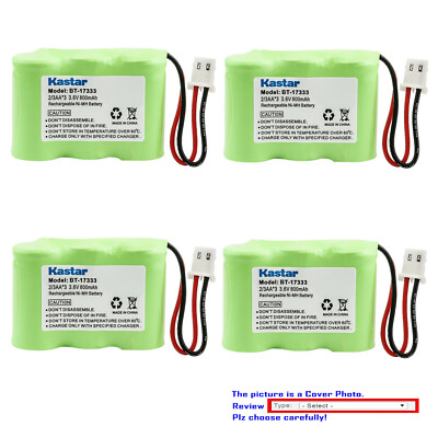Kastar Cordless Battery Fits for Vtech BT-17233 BT-17333 BT-263345 BT-27233