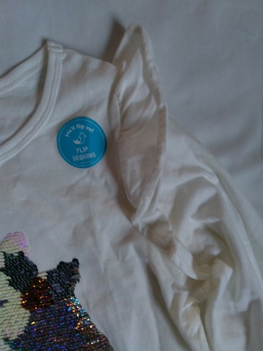 Carter's kid White Tshirt Unicorn Girl Size 12 - Picture 2 of 9