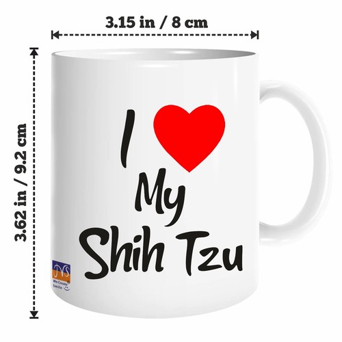 I Love My Dog Breed Name Mug White Ceramic Tea Coffee Cup Dog Lover Gift Novelty - Picture 11 of 51