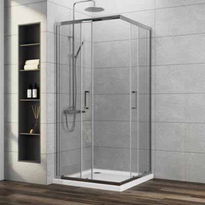 Duschkabine Eckeinstieg eckdusche schiebetür Duschabtrennung Duschwand dusche 80